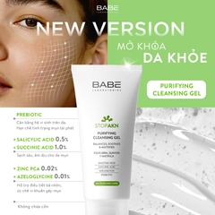 Babe Srm Stop Akn Purifying Cleansing Gel Da Dầu Mụn 200Ml (Cty)