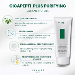 Lumaree Cicapepti Plus Purifying Cleansing Gel Rửa Mặt 50ml (CTY)