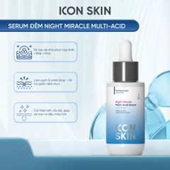 Icon Skin Serum Ban Đêm Night Miracle Multi-Acid Serum 30Ml (Cty)