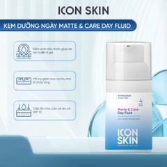 Icon Skin  Matte & Care Day Fluid Kem Dưỡng Ban Ngày Kiểm Soát Dầu, Mụn 30Ml  (Cty) – Step 4