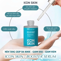Iconskin Rest Your Sebum Booster Serum 12% Niacinamide 30Ml (Cty) - Xanh Ngọc