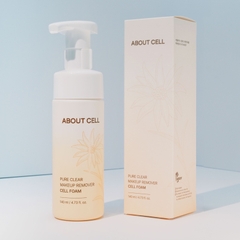 About Cell Pure Clear Makeup Remover Cell Foam Bọt Rửa Mặt 140ml (CTY)