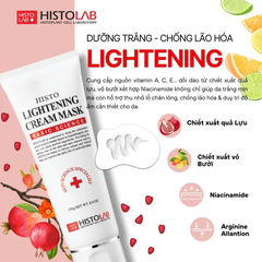 Histolab Mặt Nạ Kem Lightening Ủ Trắng - Đỏ 250G (Cty)