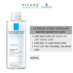 Laroche Posay Nước Tẩy Trang Da Nhạy Cảm Màu Trắng 400Ml (Cty)