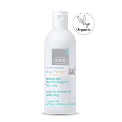 Ziaja Dầu Tắm Mềm Mịn Da Med Atopic Skin Dermatological Formula Bath & Shower Oil Softening 270Ml (CTY)