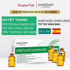 Postquam (Q95) Proteoglicanos Egf Huyết Thanh Tái Tạo Da 10X2Ml (Cty)