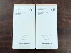 Transparent Mineral Tinted Sunscreen KCN 100ml (Cty) - Vạch Vàng