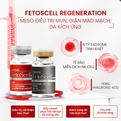 FetoScell Collagen Meso Hộp 2 Lọ F01+F05 Giúp Căng Bóng, Sáng Da (Cty) - Mẫu mới màu đỏ