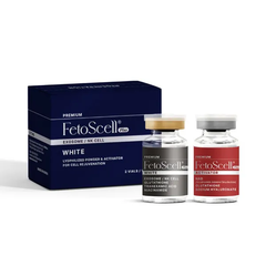 FetoScell White Meso Hộp 2 Lọ F02+F05 Hoạt Chất Làm Mờ Thâm Nám, Trắng Da (Cty)