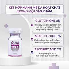 Femi Glu 8.0 Tinh Chất Làm Trắng Da 5Ml X 5 (Cty) - Lọ Lẻ