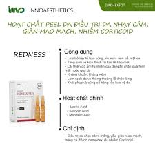 Inno Peel Redness Dành Cho Da Nhiễm Cort Da Yếu (6 Ống×2Ml) (Nđ)