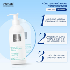 Ziaja Nhũ Tương Mượt Da Toàn Thân 1% Urê 400Ml (cty)