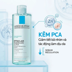 Laroche Posay Nước Tẩy Trang Da Dầu Màu Xanh 400Ml (Cty)