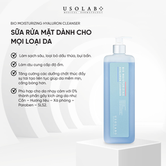 Usolab Sữa Rửa Mặt Bio Moisturizing Hyaluron Cleanser 1000Ml - Màu Xanh (CTY)