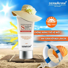 Kem Chống Nắng Vật Lý Dermafirm Sun Block Cream Spf 50+ Pa+++