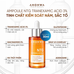 Ahohwa Whitening Ampoule NTG 30ml - Màu Cam (Cty)