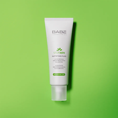 Babe Stop AKN Mattifying Fluid kem dưỡng giảm mụn 50ml màu trắng (CTY) - MẪU MỚI