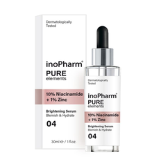 InoPharm 10% Niacinamide +1% Zinc Serum dưỡng ẩm sáng da 30ml (CTY)