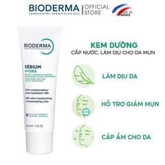 BIODERMA  SEBIUM Hydra Kem dưỡng ẩm 40ml (CTY)