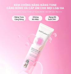 Cell Fusion C Kem Chống Nắng Aqua Tone Up Sunsceen 100 50ml (Cty) - Màu Hồng
