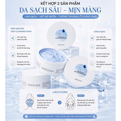 Shegaia Mặt Nạ Hỗ Trợ Giảm Dầu Vacuum Deep Cleansing Mask 150g (CTY)