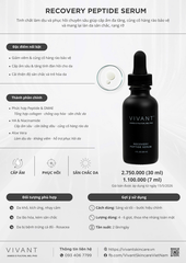 Vivant Recovery Peptide Serum Tinh Chất Chống Nhăn Da 30Ml (CTY)