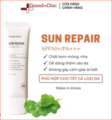 Goodndoc Kem Chống Nắng Sun Repair SPF 50+/PA+++ 50ml (CTY)