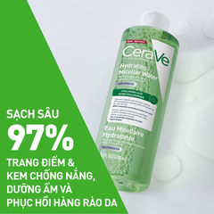 Cerave Nước Tẩy Trang Cho Mọi Loại Da Hydrating Micellar Water 400ml (CTY)