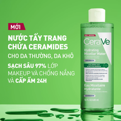Cerave Nước Tẩy Trang Cho Mọi Loại Da Hydrating Micellar Water 400ml (CTY)