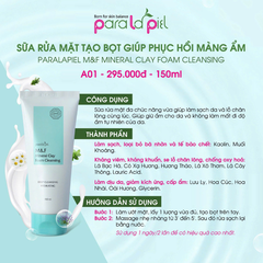 Paralapiel (A01) Sữa Rửa Mặt M&F Mineral Clay Foam Cleansing 150ml (CTY)