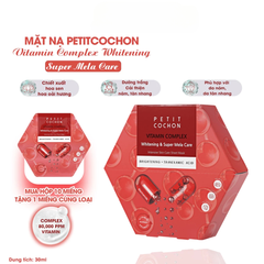 Mặt Nạ Dưỡng Sáng Petit Cochon Vitamin Complex Whitening & Super Mela Care 10x3g - Miếng Lẻ