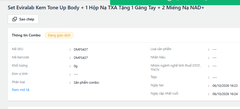 Set Eviralab 1 Serum Mela Light + 1 Hộp Nạ TXA Tặng 2 Miếng Nạ NAD+