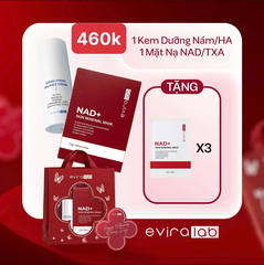 Set Eviralab Kem Derma Hydra + Hộp Nạ NAD
