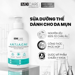 Md Care Sữa Dưỡng Thế Antiacne Dành Cho Da Mụn 200Ml-Xanh Ngọc (Cty)