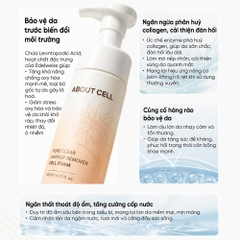 About Cell Pure Clear Makeup Remover Cell Foam Bọt Rửa Mặt 140ml (CTY)