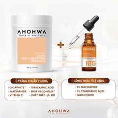 AHOHWA Tone-Up Brightening Cream Mask ( Mặt Nạ Ủ Trắng ) 500G