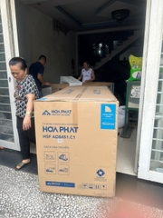 Tủ đông trưng bày Hòa Phát Inverter HSF AD8451.C1 451 lít DÀN ĐỒNG
