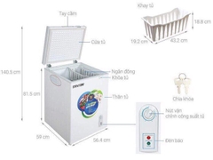 Tủ đông mini Hòa Phát HPF AN6107 107 lít