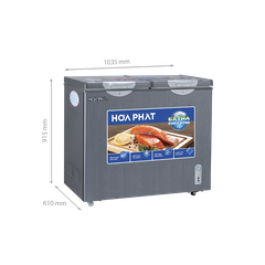 Tủ đông Hòa Phát HPF BD6205G 205 lít DÀN ĐỒNG