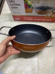 Nồi lẩu chống dính vân đá Smartcook SM-5552KMB size 26cm