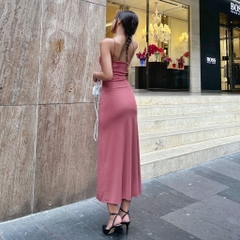 DYDA - Đầm Yếm Dáng A Nữ Thun Sọc Dài 120cm 5 Màu