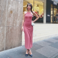 DYDA - Đầm Yếm Dáng A Nữ Thun Sọc Dài 120cm 5 Màu