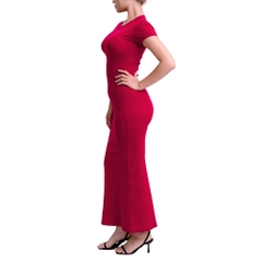 DDC1 - Đầm Đuôi Cá Dáng Dài Ôm Body Cổ Tròn Tay lửng 134cm