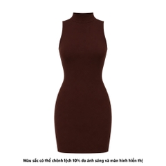 DN3 - Đầm Dáng Ngắn Ôm Body Cổ Lọ Trụ Thun Cotton Borip
