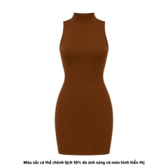 DN3 - Đầm Dáng Ngắn Ôm Body Cổ Lọ Trụ Thun Cotton Borip