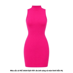 DN3 - Đầm Dáng Ngắn Ôm Body Cổ Lọ Trụ Thun Cotton Borip