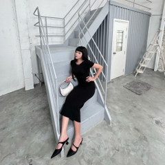 DD19 - Đầm Hở Lưng Dáng Dài Ôm Body