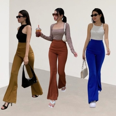 TG - Quần Ống Loe Thun Sọc Tăm Nhỏ