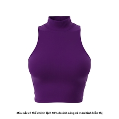 CL - Áo Croptop Cổ Lọ Trơn Thun Borip Co Dãn Giãn 4 Chiều