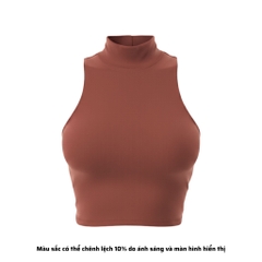 CL - Áo Croptop Cổ Lọ Trơn Thun Borip Co Dãn Giãn 4 Chiều